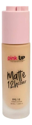 Base de maquillaje líquida Pink Up Rostro Matte Cover 12H tono true beige - 30mL 30g