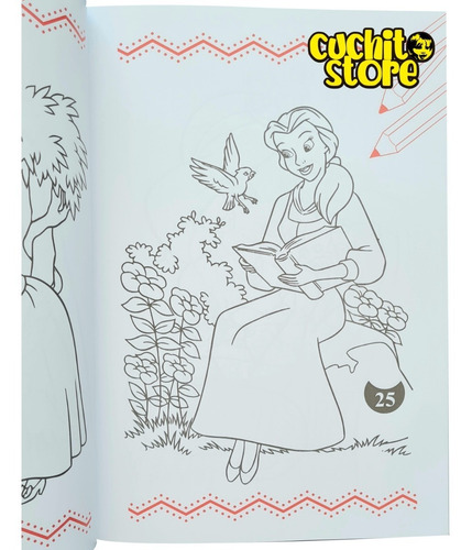 Libro Para Colorear Princesas 80 Paginas Libro Pintar