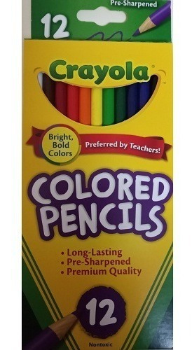 Creyones Crayola De Madera 12 Colores