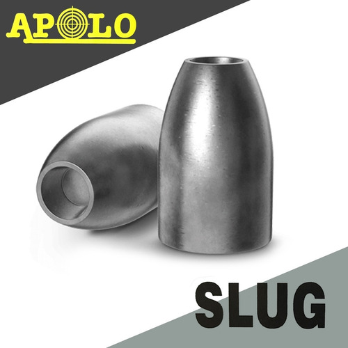 Imagen 3 de 10 de Balines Apolo Slug X250 5.5 Mm - Punta Solida Hueca 21 Gr