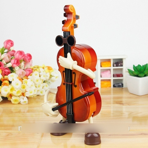 Violoncelo Musical Que Danca Violino Caixa Musica Brinquedo,