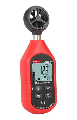 Uni-t Mini Anemometro Digital Ut363bt Velocidad Temperatura