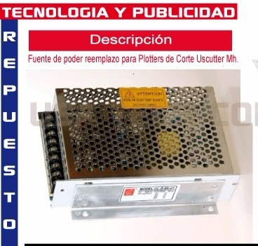 Imagen 1 de 3 de Fuente Poder Plotter Uscuter Gercutter Seiki Graphte