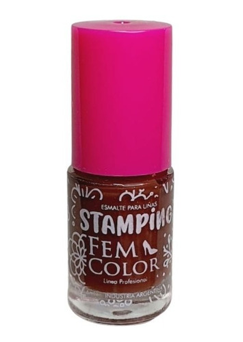 Esmalte Para Stamping Deco Nails Chocolate Fem Color Lefemme