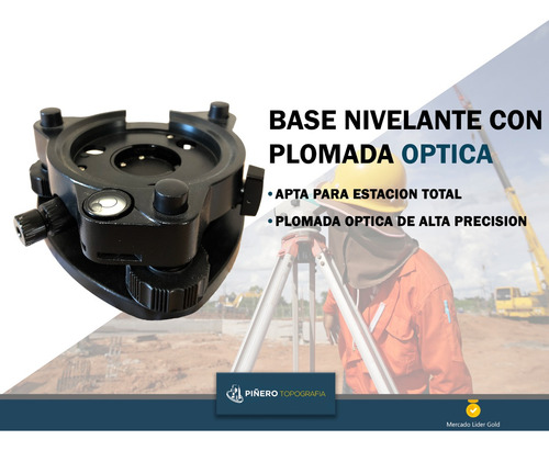 Base Nivelante Con Plomada Optica Para Estacion Total