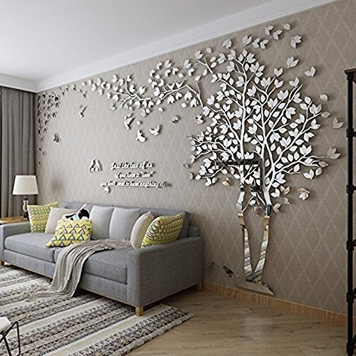 Diy 3d Gigante Pareja Arbol Pegatinas De Pared De Cristal A