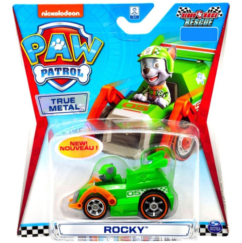 Muñeco Paw Patrol Rocky Ready Race Rescue Figura Y Vehiculo