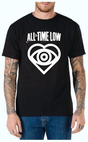 Remera All Time Low Corazon - Logo - Rock - Full Vinil