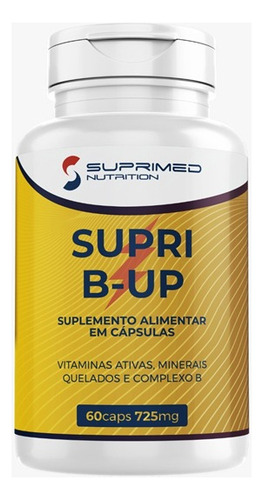 Supri B-up Multivitamínico Com 60 Cápsulas De 725mg Suprimed Sabor Sem Sabor
