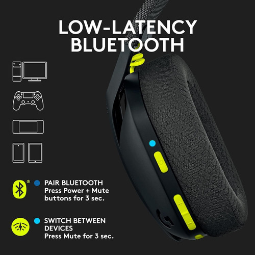 Auriculares Inalámbricos Logitech G435 Para Juegos, Ligeros,