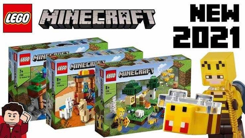 Lego Minecraft Edición 2021 - 3 Sets Precio Lanzamiento