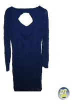 Comprar Vestido Encaje Formal Maternidad Azul Marca Marina Original