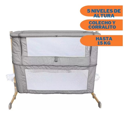 Imagen 6 de 10 de Cuna Colecho Moises Doble Alturas Regulable Nuevo Modelo
