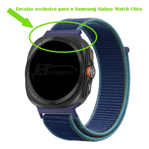 Pulseira Nylon P/ Samsung Galaxy Watch Ultra 47mm Sm-l705f
