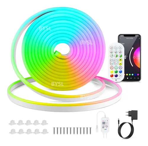 Fita LED RGB Wi-Fi 6m vale a pena? Neon IP67 com Alexa
