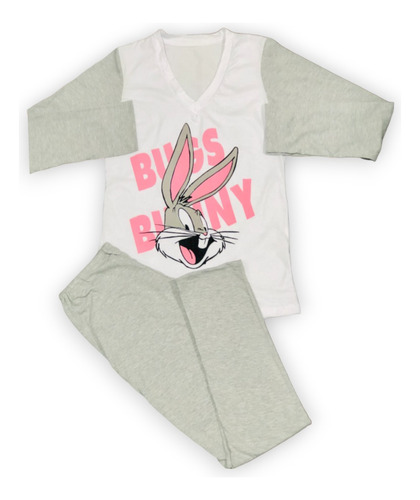 Pijama De Jersey Odet Art 416 Estampado Bugs Bunny