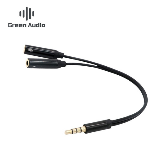 Cable Splitter Macho Jack Audio Hembra Audifono + Microfono