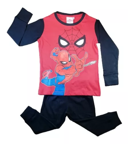 Pijama Spiderman Niño Hombre Araña Disney Invierno Niños