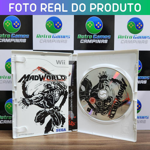 Madworld Original Europeu Nintendo Wii Midia Fisica (Usado)