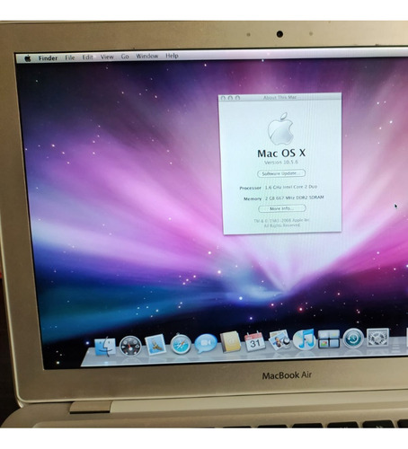 Computadora Mac Os X. Versión 10.5.6 Para Refacciones