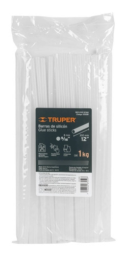 Bolsa Con 1 Kg De Barras De Silicón De Repuesto P/pipe-5/16.