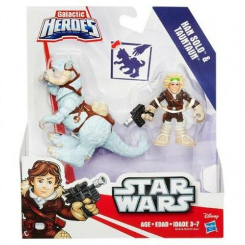 Star Wars Galactic Heroes  Han Solo Y Tauntaun Figuras Pack