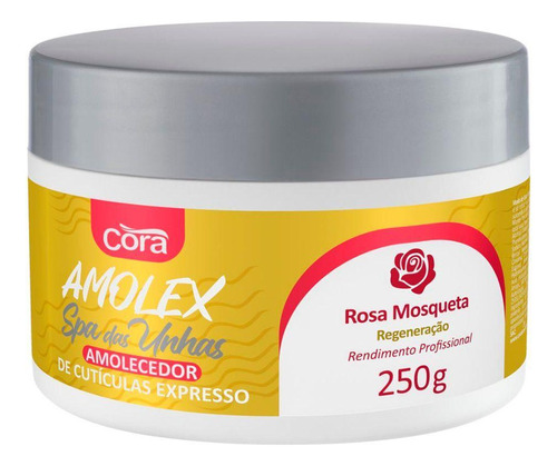 Creme Amolecedor Amolex Rosa Mosqueta Spa Da Unhas Cora 250g