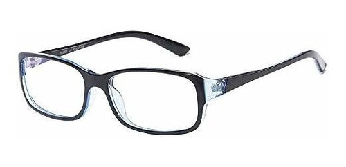 Montura - Qecepei Classic Rectangle Eyewear Frame Blue Light