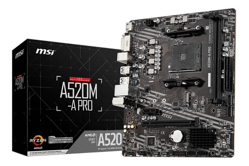 Motherboard Msi A520m-a Pro Amd Am4 Ddr4 Pcreg