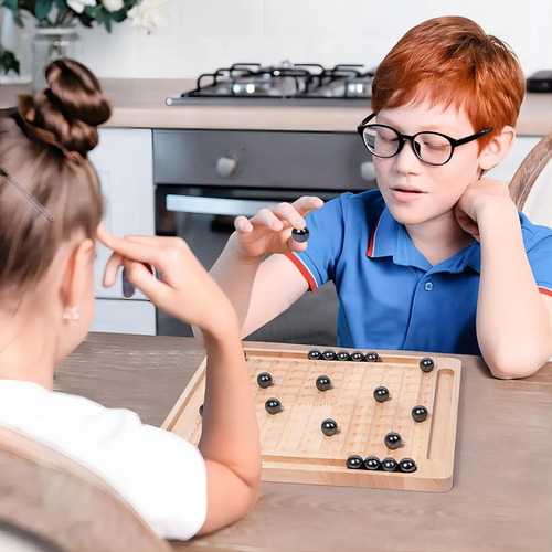 Juego De Ajedrez Magnético Con Tablero De Madera Para Niños
