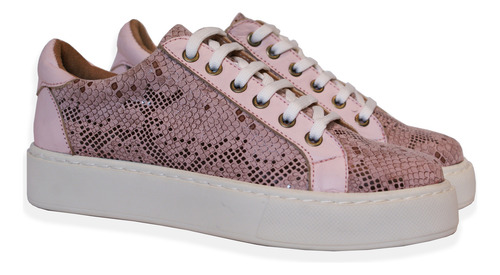 Zapatillas Mujer Urbanas Cuero Vacuno Moda Reyza