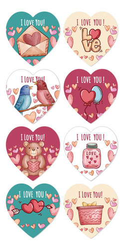 J Etiquetas Adhesivas De San Valentín, Pegatinas De Estilo B