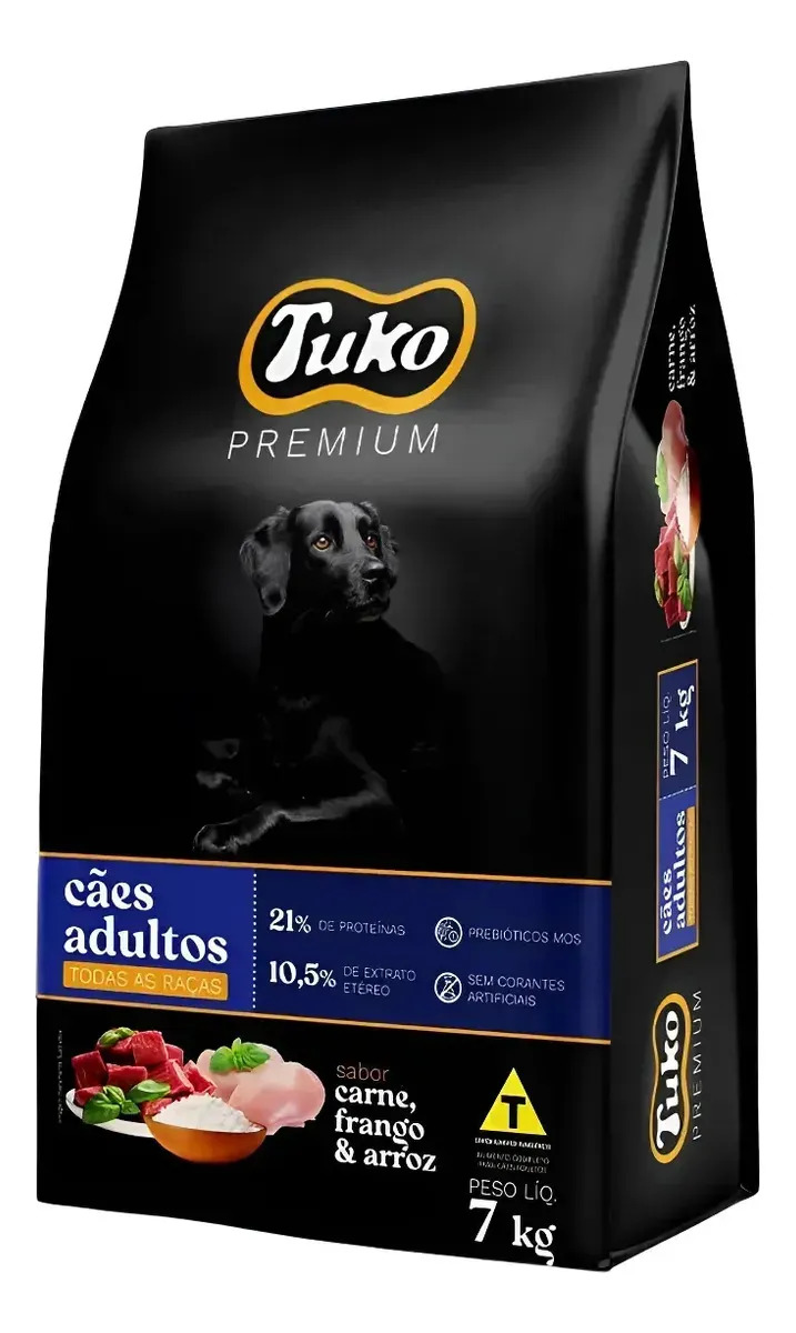 Ração Para Cães Adultos Todos os Tamanhos Tuko 7kg