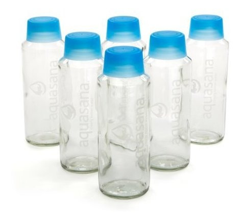 Imagen 1 de 5 de Aquasana Botellas De Agua De Vidrio Y Tapa Sin Bpa, 18 Oz, P