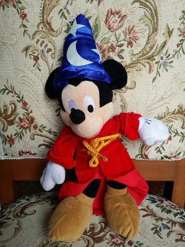 Mickey Mouse Mago Hechicero Fantasia Disney 40cm Peluche