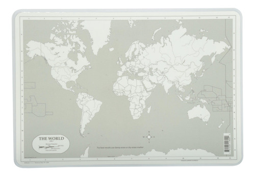 Mantel Individual Mundo Mapa Aprendizaje Multi Color