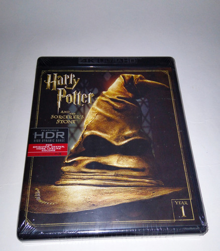 Harry Potter Y La Piedra Filosofal (2001) - 4k Uhd +blu-ray 