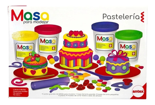 Plastilina Masa Juego Moldes Tortas Pasteles Postres Antex