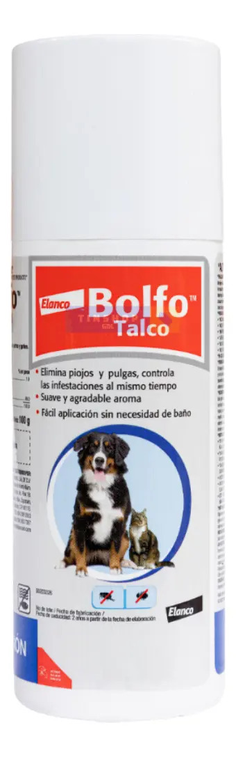 Bolfo Talco Antipulgas Garrapatas Piojos Para Perros Y Gatos 100g