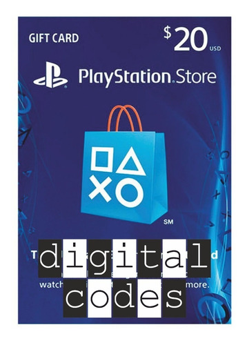 Código Playstation Psn Ps4 Ps3 Usa 20 Usd Digital Codes