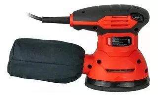 Lijadora profesional roto orbital Omaha LRO5-300 con sistema velcro roja y negra 50Hz 300W 230V