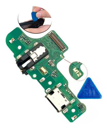 Placa De Carga Auricular Compatible Con Samsung A20s M12