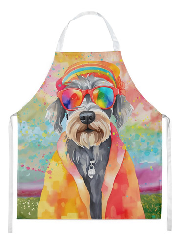 Dac2555apron Schnauzer Hippie Dawg Apron Cooking Kitchen Ser