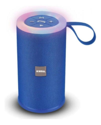 Parlante Bluetooth Soul Xs400 Party Round Color Azul