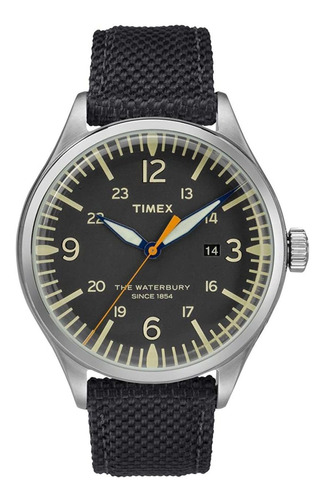 Timex Waterbury Reloj Con Esfera Negra Para Hombre T