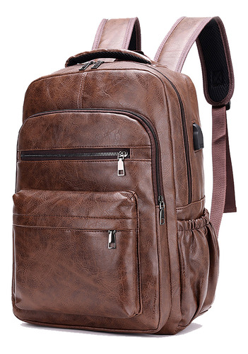 Mochila De Viaje Para Portátil De Diseño Para Hombre, Mochila De Negocios Con Puerto De Carga Usb Para Portátil De 16 Pulgadas