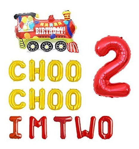 Globos De Fiesta Infantil Choo Choo Im Two Balloons, Train 2