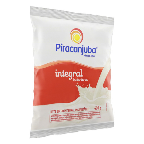 Imagem 3 de 4 de Leite Pó Instantâneo Integral Piracanjuba Pacote 400g
