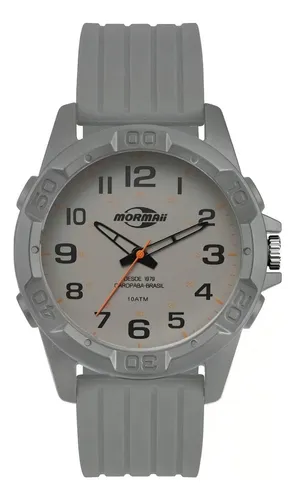Relógio Mormaii Masculino Casual Cinza Mopc21jakc/8c Cor do fundo Branco