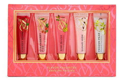 Victoria's Secret gloss set de brillo labial color rosa brillante